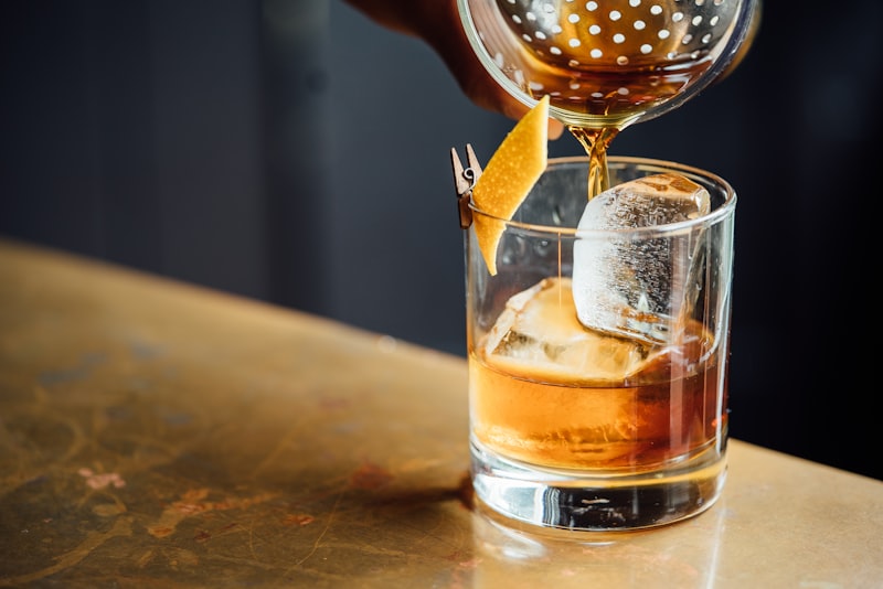 The Sunset Lounge with craft cocktails and fireside seating