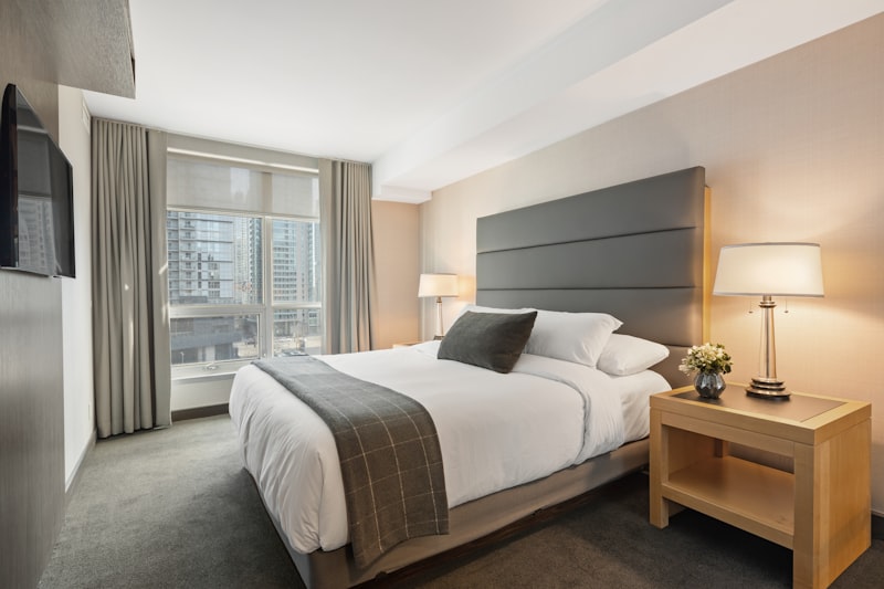 Cozy room interior with prairie view