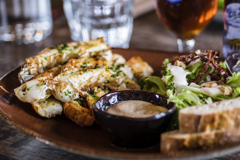 Farm-to-table dish at The Golden Grain