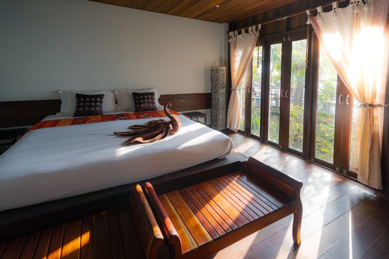Eagle's Nest Suite with king bed, living area, and private balcony