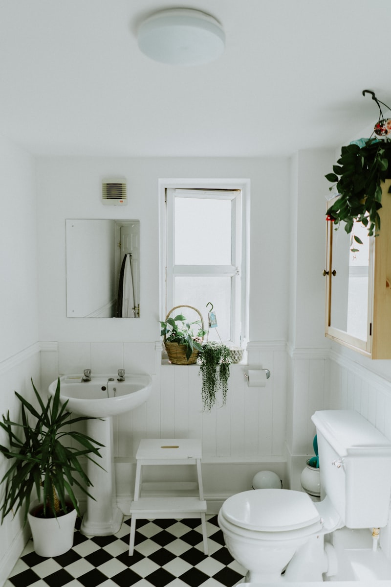 Modern bathroom with a walk-in rain shower